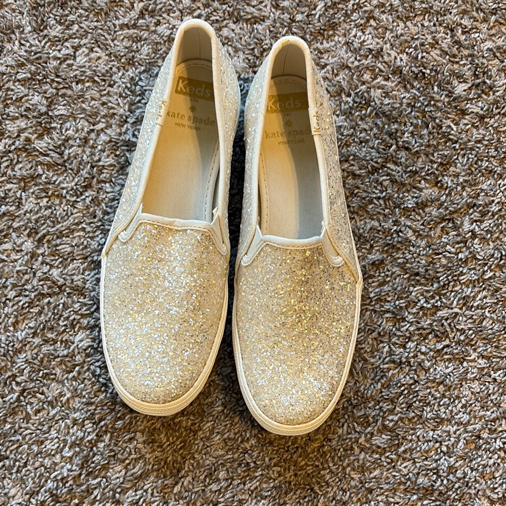 Keds Women's Sparkling Slip-On Sneakers - Gold
